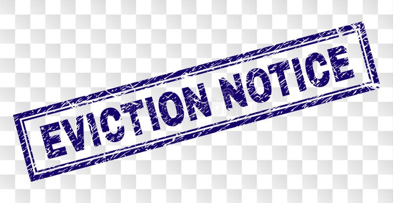 Scratched EVICTION NOTICE Rectangle Stamp royalty free illustration