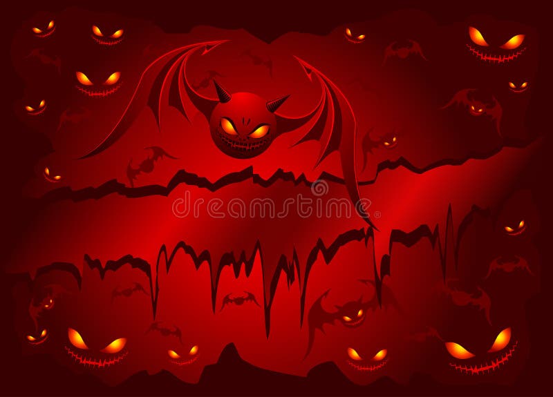 Evil Bat stock vector. Illustration of circle, death, black 6539424