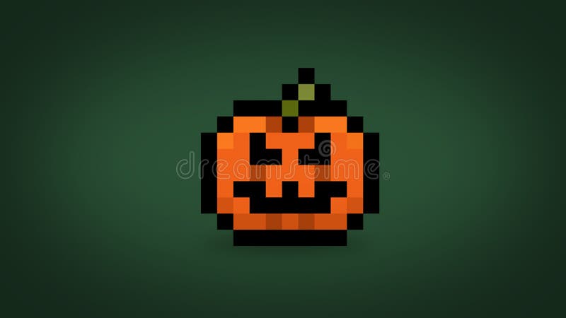 Pixel Art Pumpkin Icon. 32x32 Pixels Stock Vector - Illustration of coding,  fear: 180013954