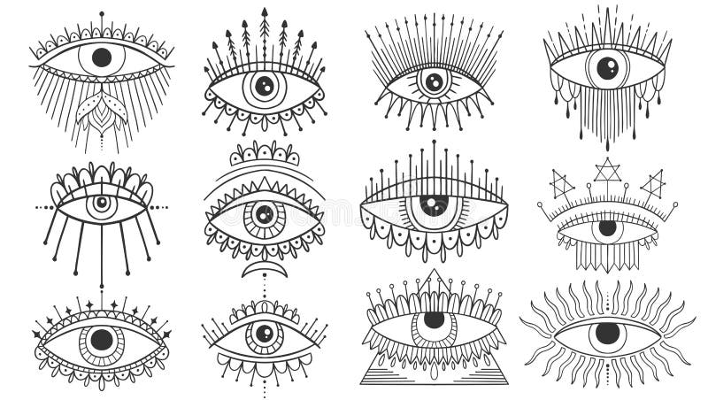 Evil seeing eye Stock Vector Images - Alamy