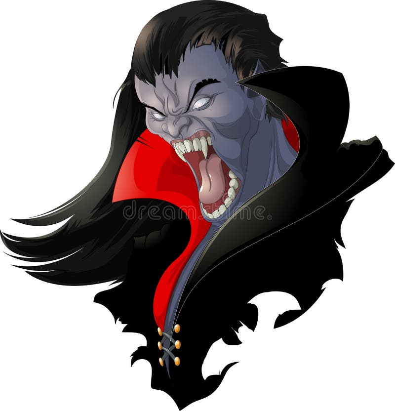 Evil vampire picture stock vector. Illustration of gothic - 124348396