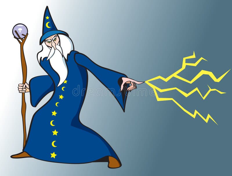 Evil Wizard stock vector. Illustration of magic, sorcery - 16771827