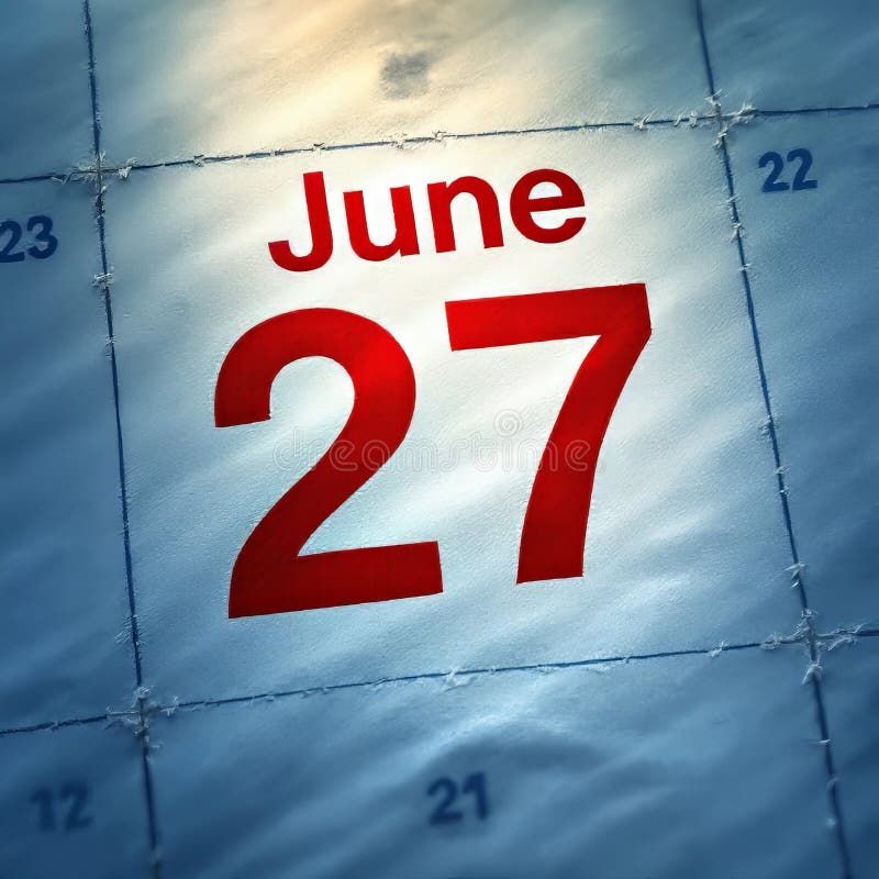 June 27th Stock Illustrations – 175 June 27th Stock Illustrations, Vectors  & Clipart - Dreamstime