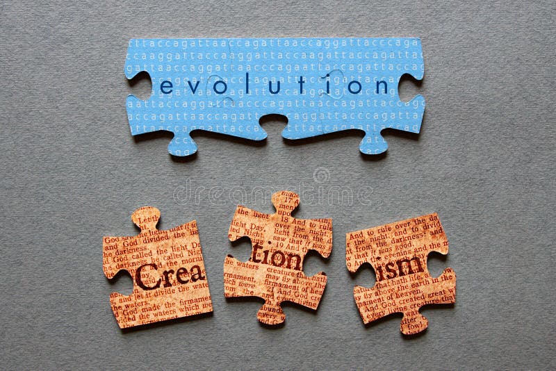 Evolution Matched and Creationism Mismatched Jigsaw