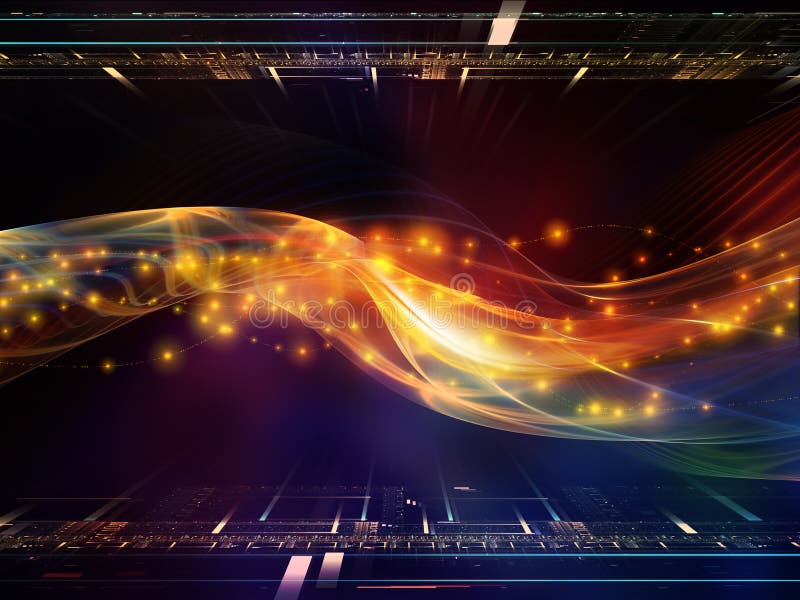 Evolving Fractal Realms stock illustration