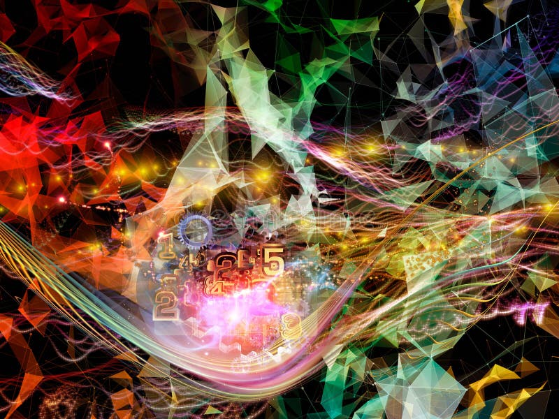 Evolving Virtual World stock illustration. Illustration of logic - 139597712