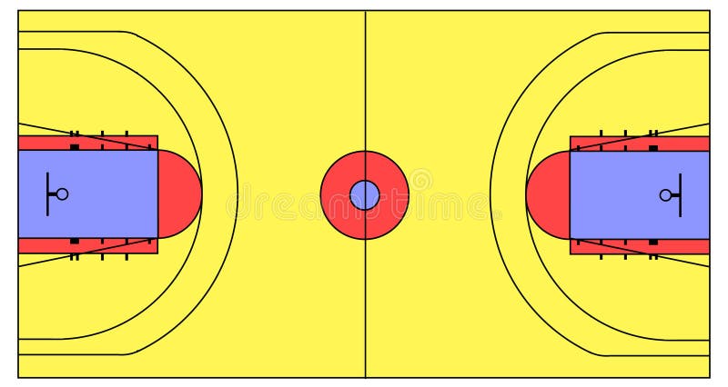 fiba basketball court diagram