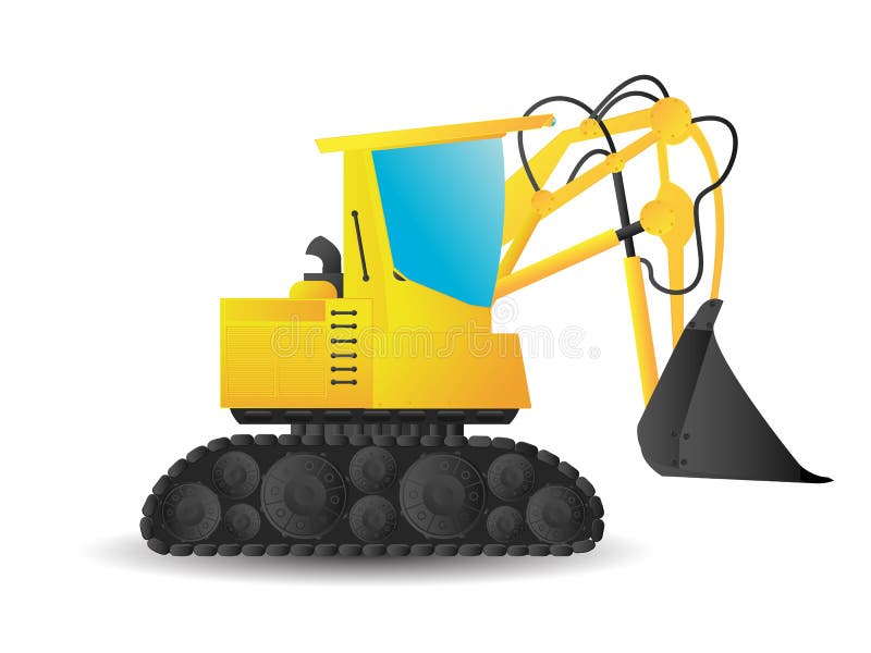 Excavator royalty free illustration
