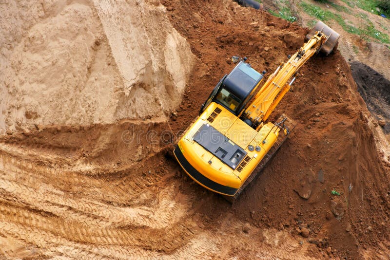 Excavator stock photo