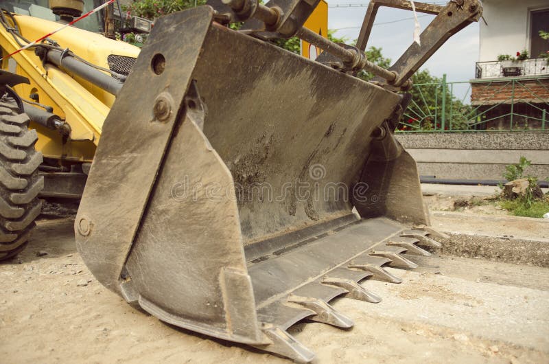 Excavator Bucket stock photo. Image of excavating, build 94238508
