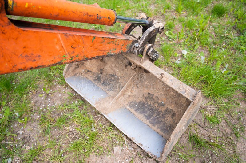 Excavator Bucket. Top View of the Bucket Stock Photo Image of sand, dirt 219550076