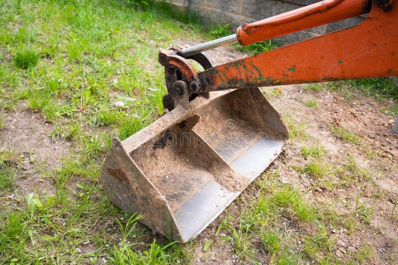 Excavator Bucket. Top View of the Bucket Stock Image Image of vehicle, bulldozer 219809709