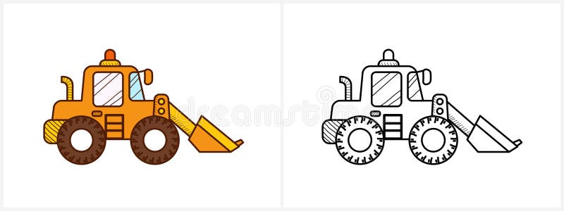 Tractor Digger Coloring Pages - Get Coloring Pages