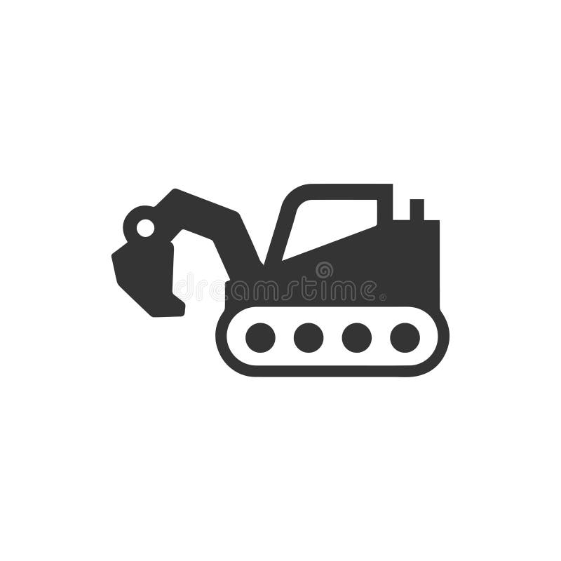 Beautiful, Meticulously Designed Excavator Icon. Beautiful, Meticulously Designed Excavator Icon