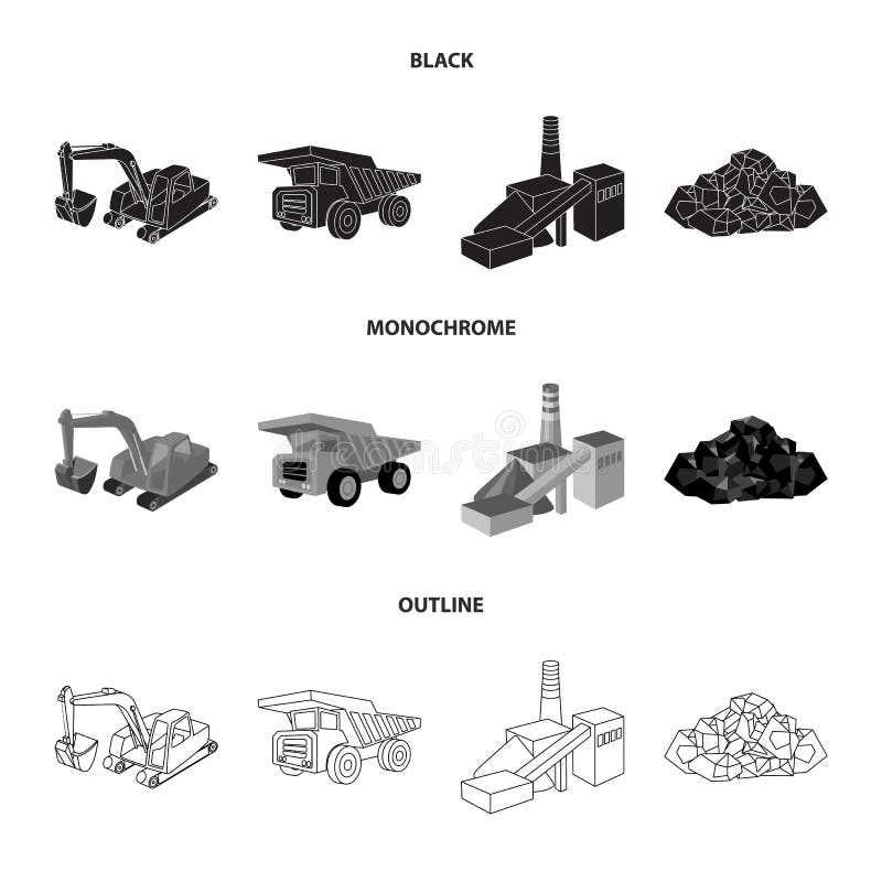 Graphic Black Flat Set of Oil and Gas Vector Icons for Petroleum Stock ...