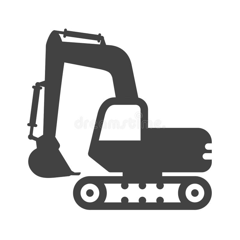 Excavator royalty free illustration Excavator royalty free illustration