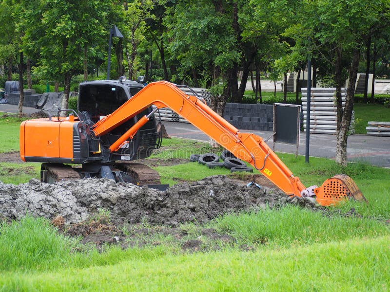 Excavator stock photo. Image of industry, activity, equipment 94000684