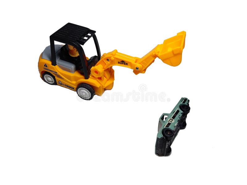 Crane picking up car stock photo. Image of garbage, factory 10540746