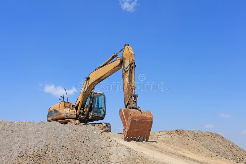 Excavator stock photography