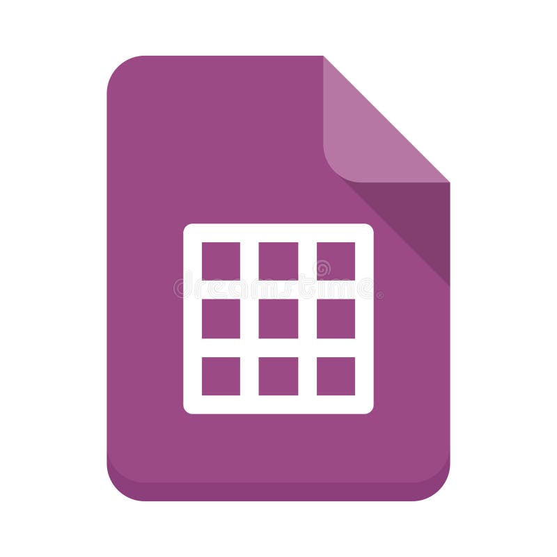 Excel File Vector Flat Icon Stock Illustration Illustration of