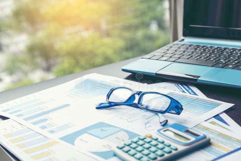Excel graph with Spreadsheet Document showing Information Financial Startup Concept. Financial Planning making Accounting Database stock image
