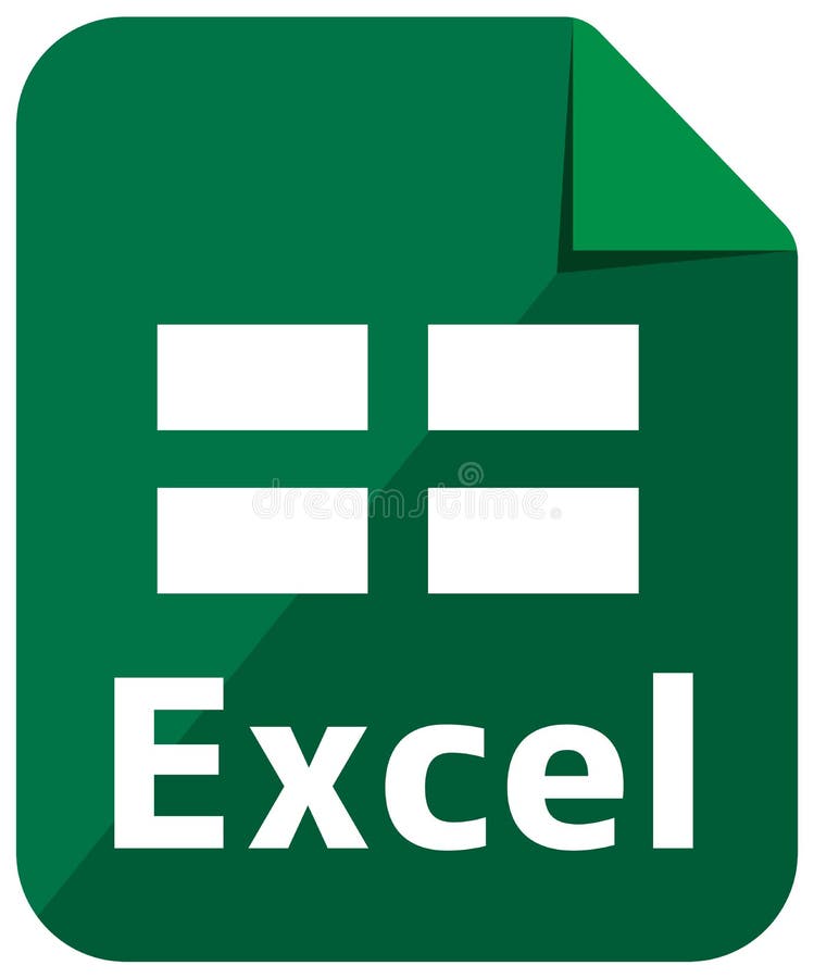 Excel Icon | Major File Format Vector Icon Illustration Color Version