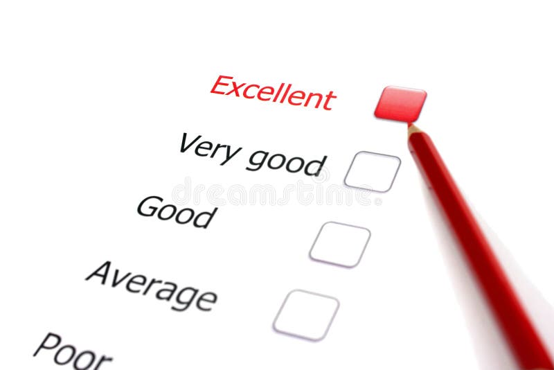 Excellent grading stock images