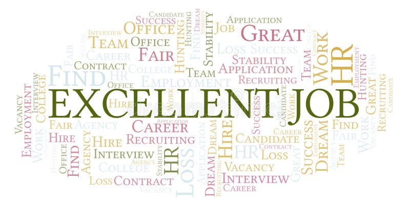 Excellent Job Word Cloud Stock Illustration Illustration Of Career Excellent Job Word Cloud Stock Illustration Illustration Of Career