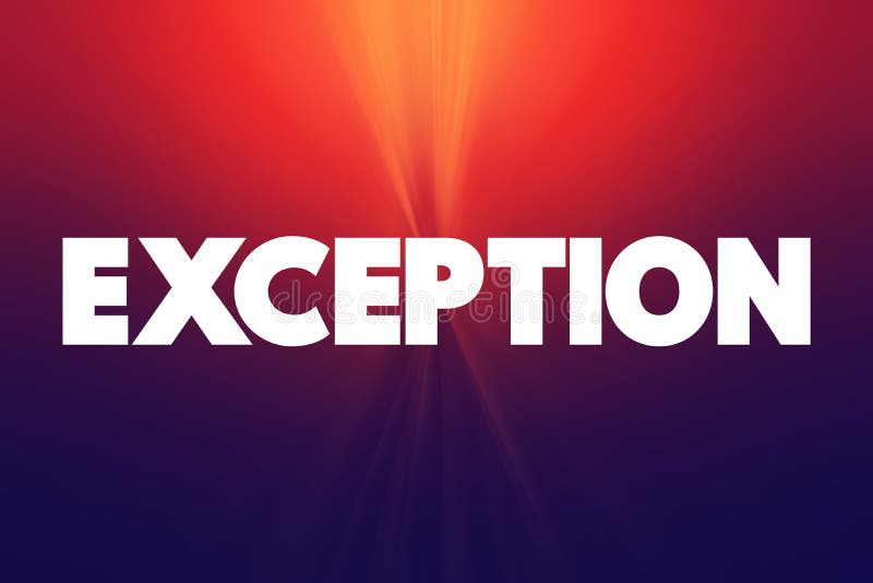 Exception text quote, concept background vector illustration