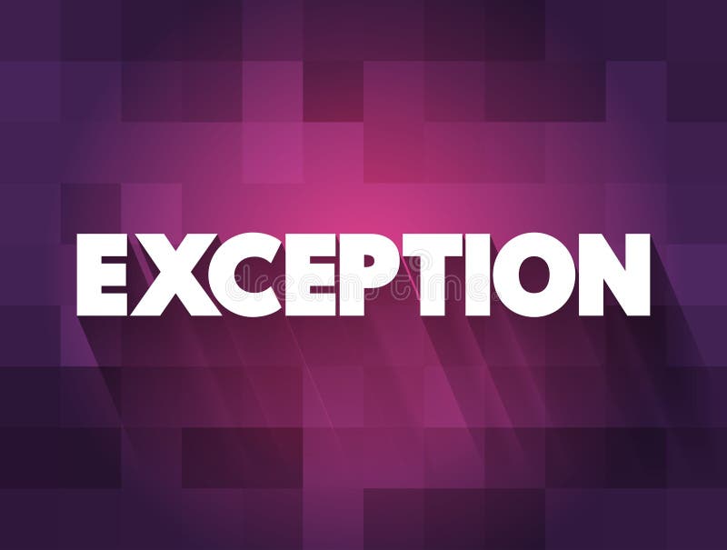 Exception text quote, concept background vector illustration