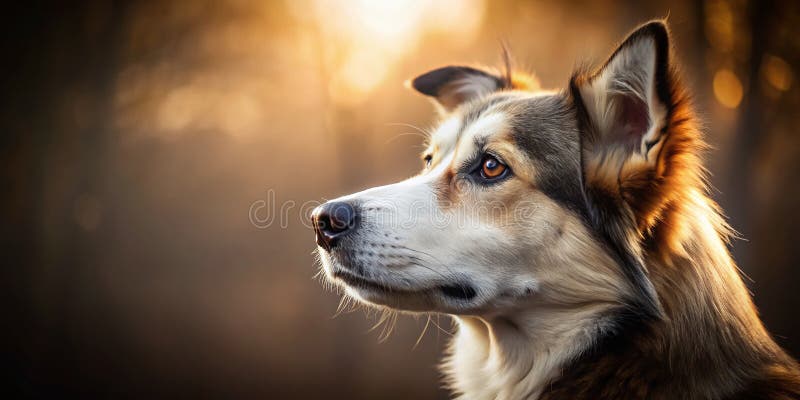 Exceptional Canine Portrait A Captivating Profile View Highlighting Unique Breed Characteristics and Expressions in royalty free illustration