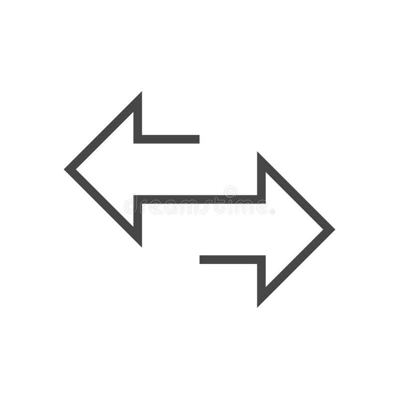 Exchange arrow icon, Sync Arrows vector illustration