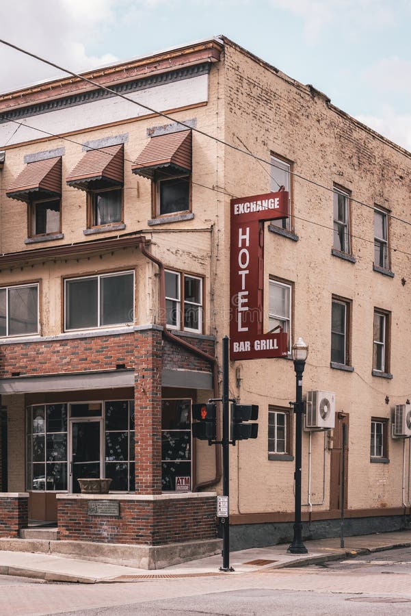 Exchange Hotel, in Downtown Saugerties, New York Editorial Image