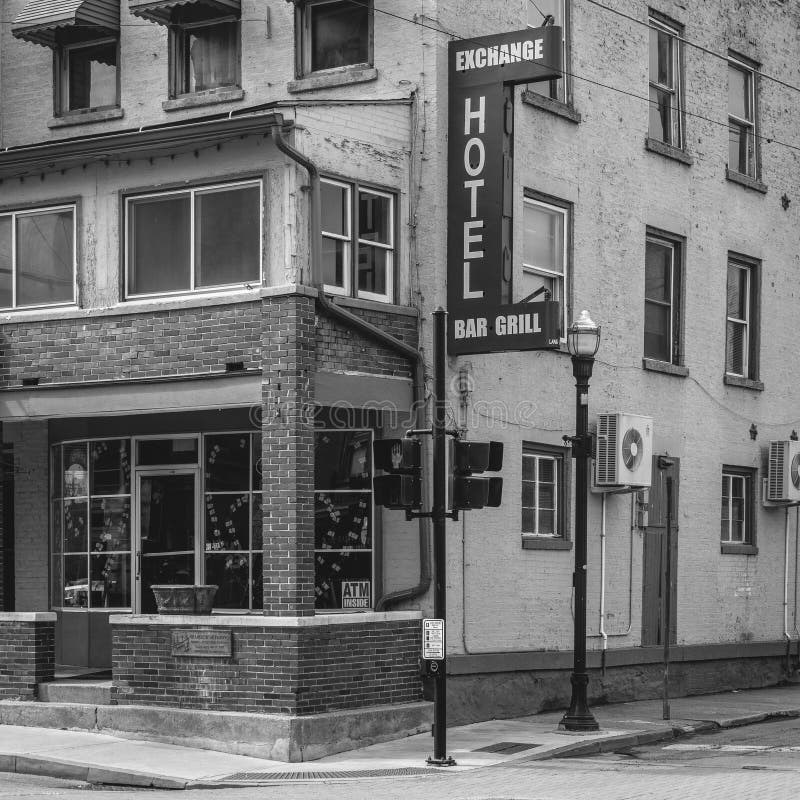 Exchange Hotel, in Downtown Saugerties, New York Editorial Image