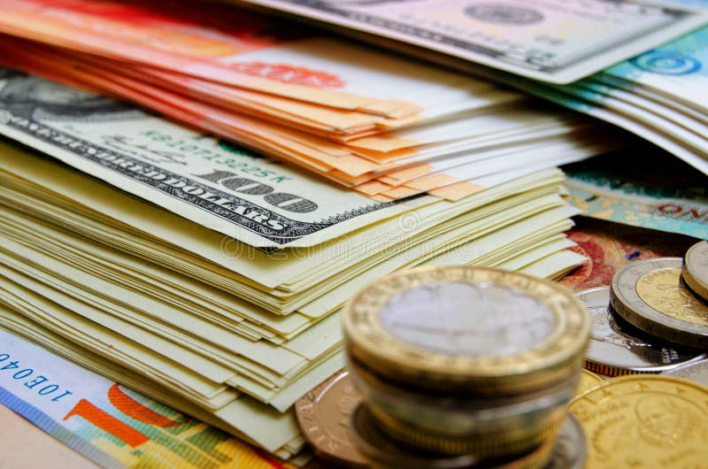 Exchange Rates and Speculation. Stock Photo Image of news, franc