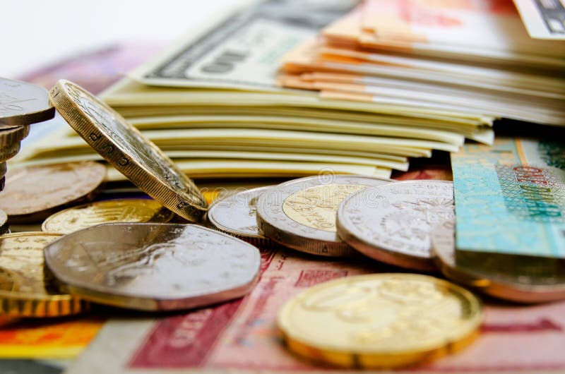 Exchange Rates and Speculation. Stock Photo Image of news, franc