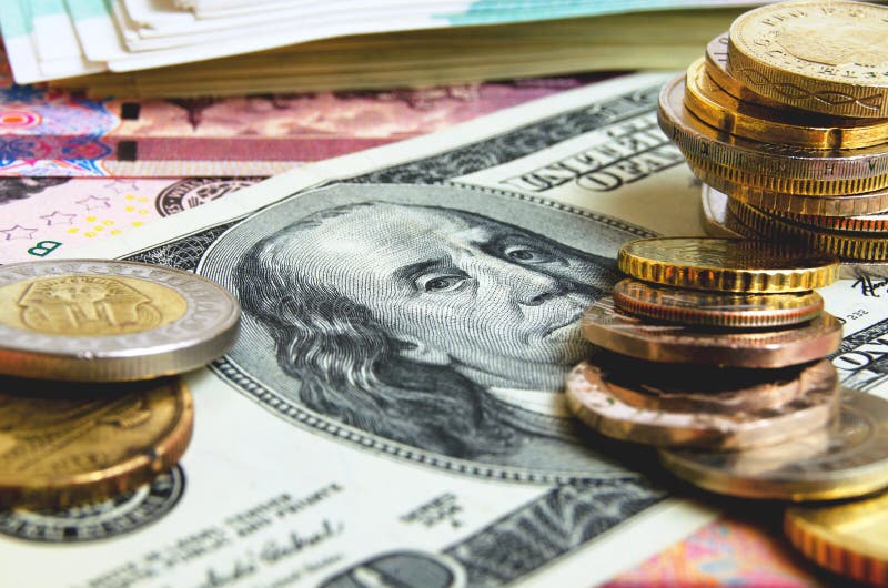 Exchange Rates and Speculation. Stock Photo Image of news, franc