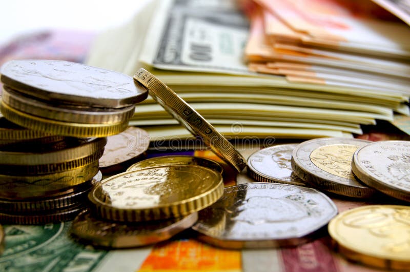 Exchange Rates and Speculation. Stock Photo Image of news, franc