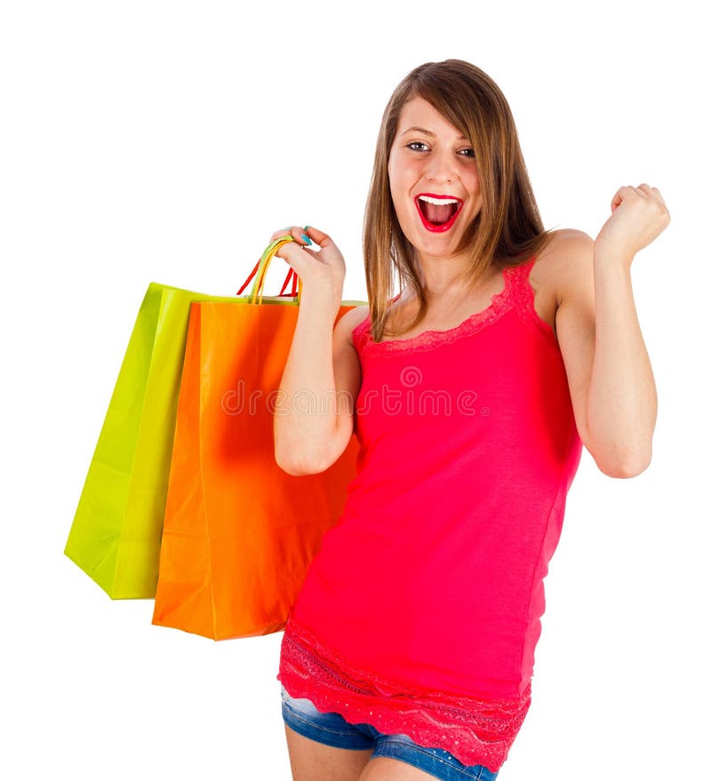 Excited for the gifts royalty free stock image Excited for the gifts royalty free stock image