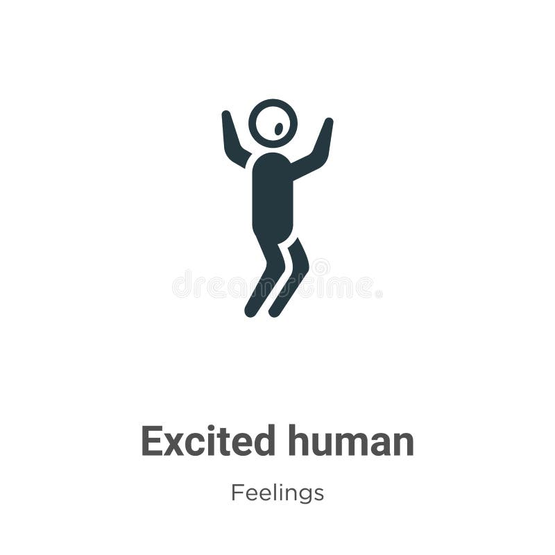 Modern feelings. Значок возбуждения. Excitement icon.