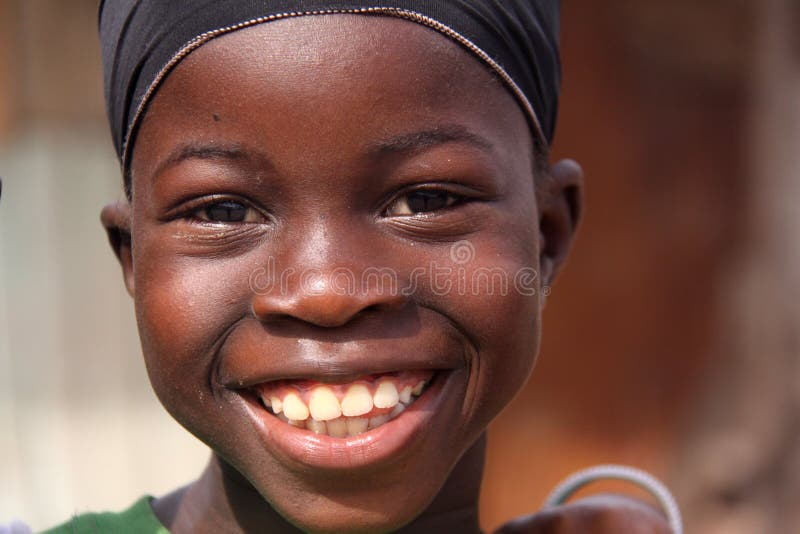 Excited Senegalese Girl on Tabaski Holiday