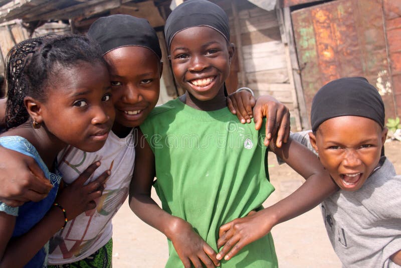 Excited Senegalese Girls on Tabaski Holiday