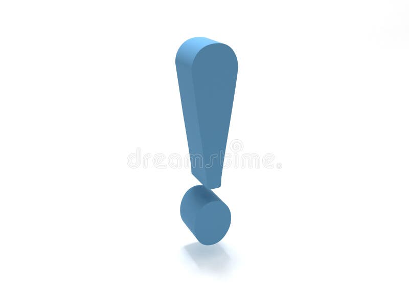 Exclamation mark royalty free illustration