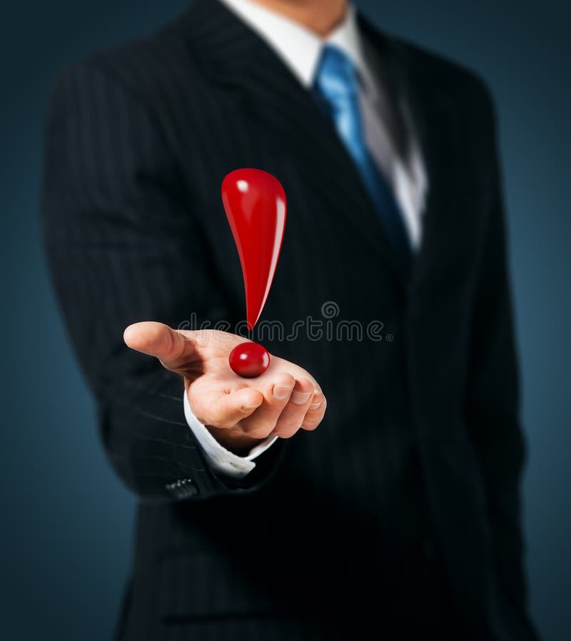 Exclamation mark stock images