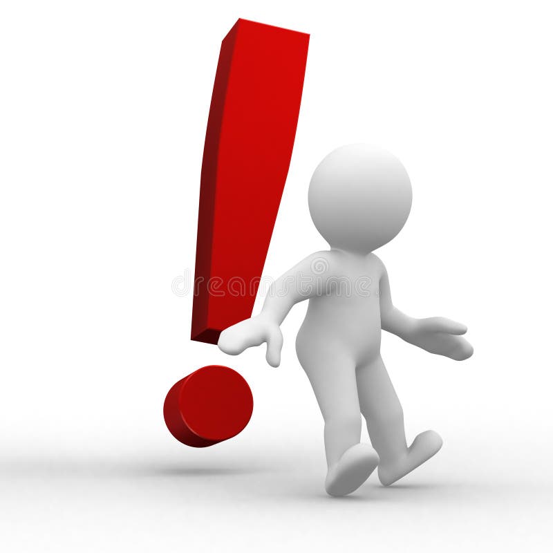 Exclamation mark vector illustration