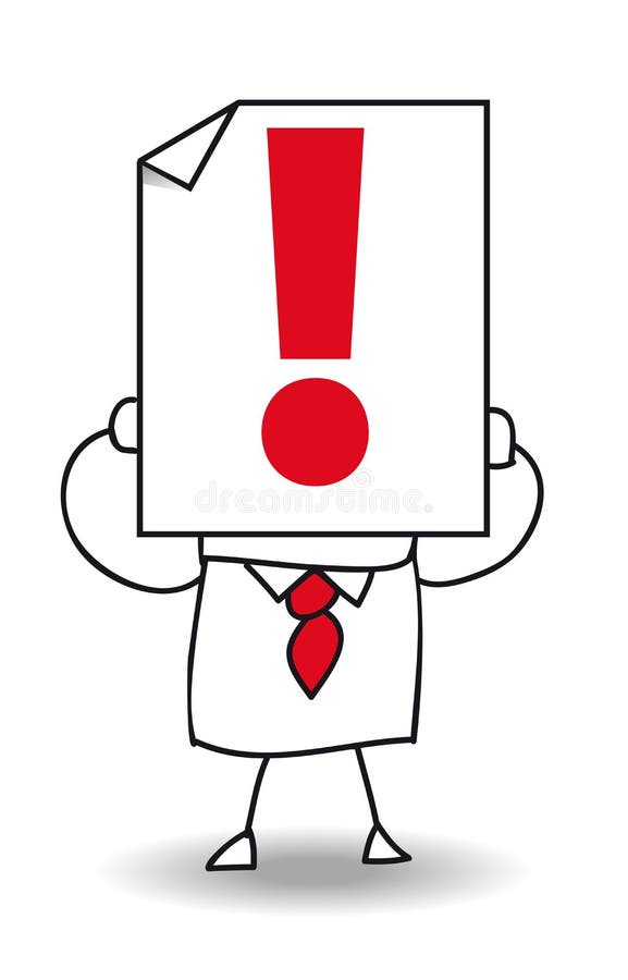 Exclamation mark vector illustration