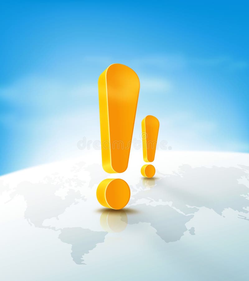 Exclamation mark vector illustration