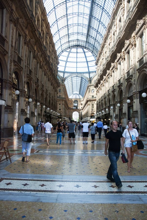 Facade of Louis Vuitton Store Inside Galleria Vittorio Emanuele II the  World`s Oldest Shopping Mall, Milan, Italy Editorial Photo - Image of  armani, clothes: 170401276