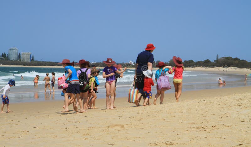 Excursion de classe, la voie australienne image stock Excursion de classe, la voie australienne image stock