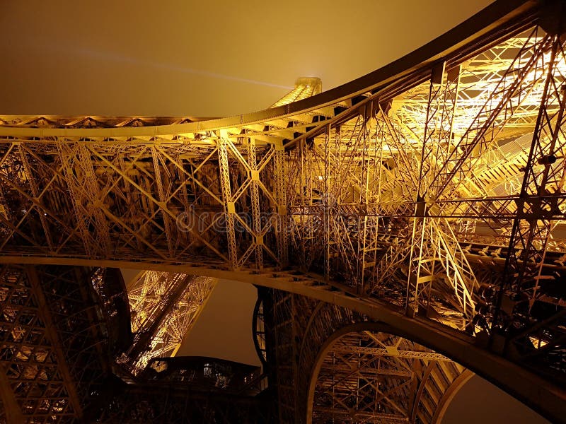 Torre Eiffel, ponto de vista, Paris, França fotos de stock royalty free